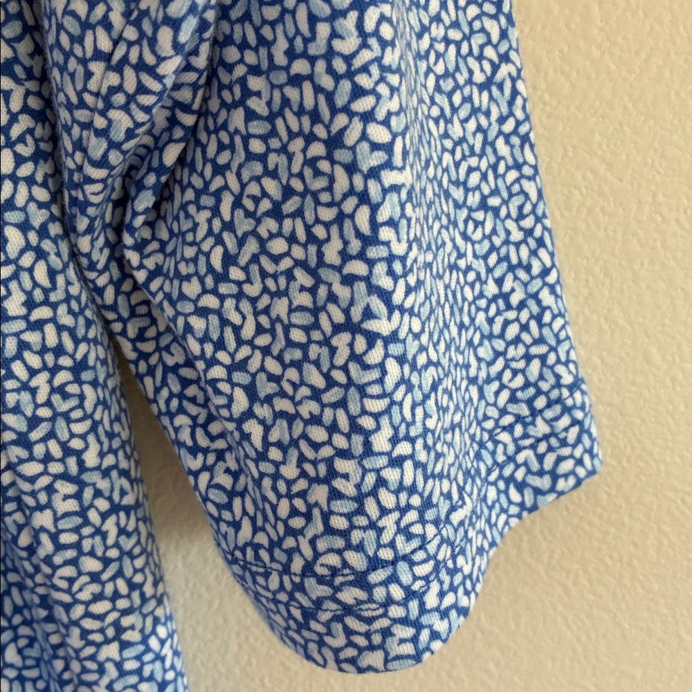 Kohl's Women's Blue Floral Boatneck Blouse new with tags women’s size 1X - Picture 3 of 6